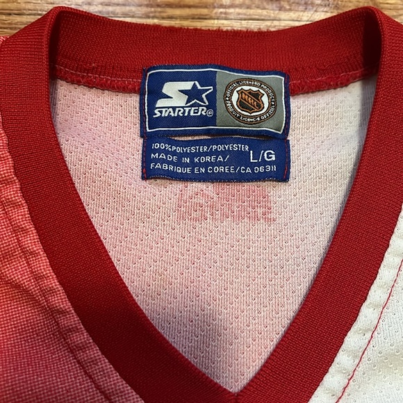 Vintage Detroit Red Wings Jersey / AOP / STARTER / Large / 90s - Picture 3 of 10